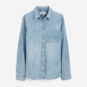 NWT - Madewell Shrunken Denim Shirt in Kelleyville Wash, XL